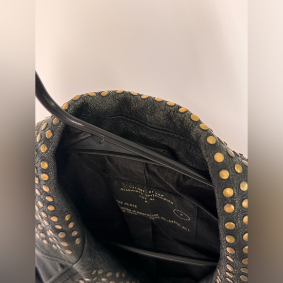 Allsaints - Leather Studded Moto Jacket - Picture 15 of 16